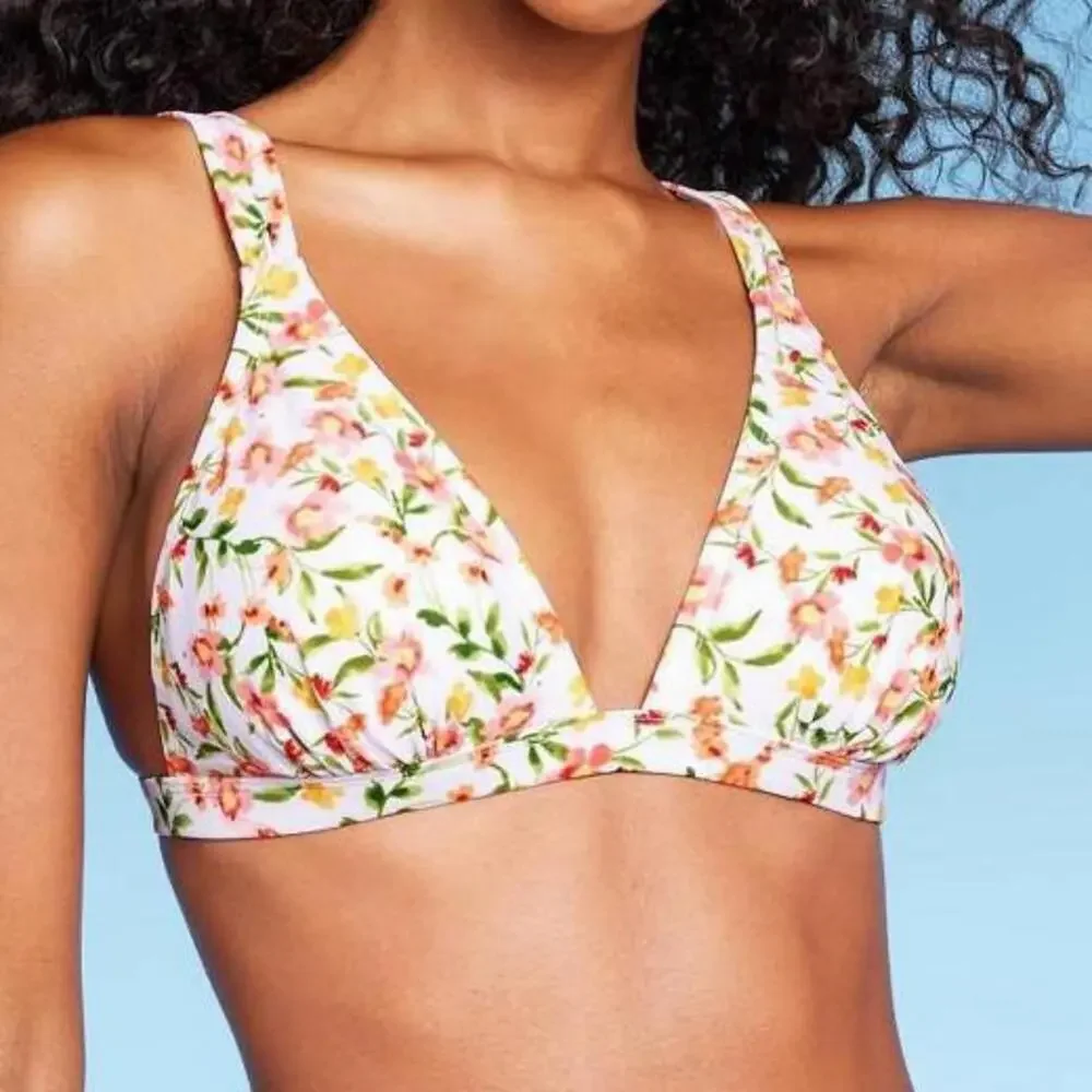 Women's Triangle Bikini Top | Shade & Shore | Medium (8/10)